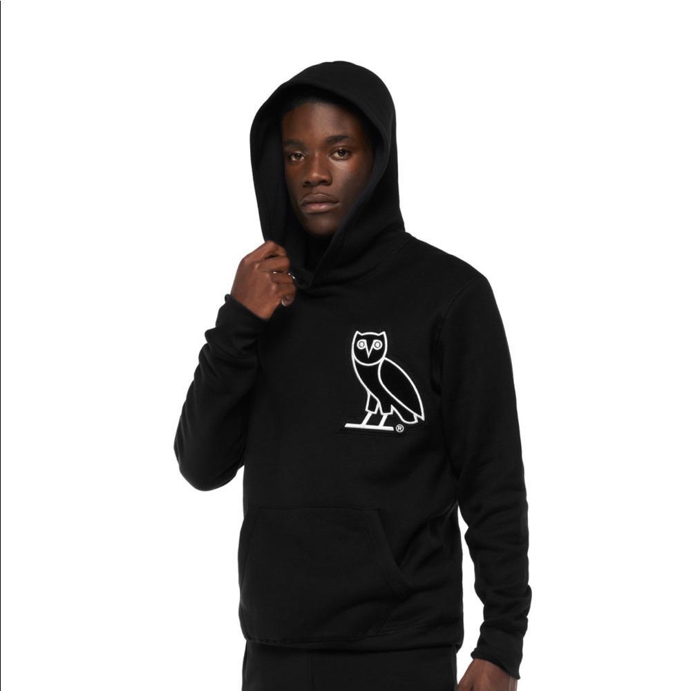 Drake black Team OVO Chenille Hoodie XL Sold out